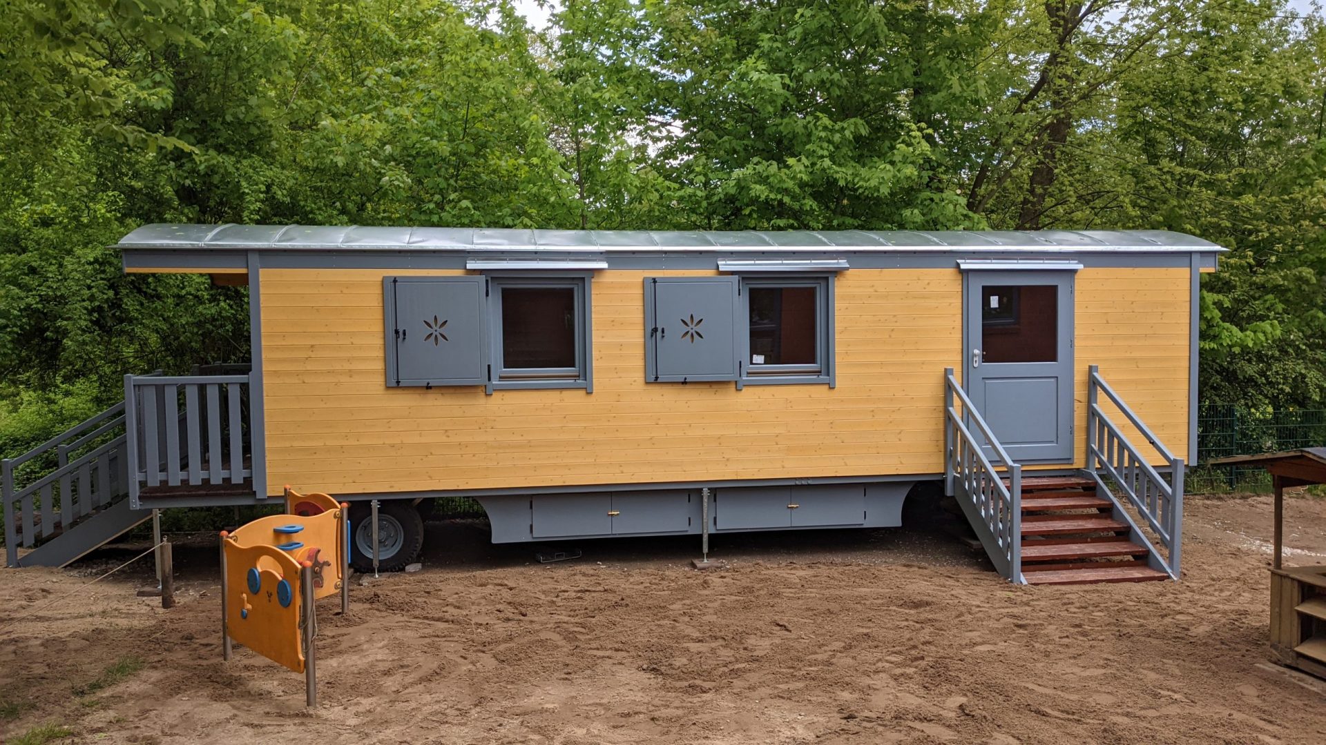 NAWALO Waldkindergartenwagen im Einsatz