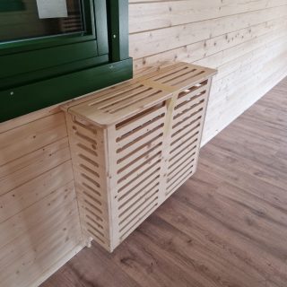 NAWALO Waldkindergartenwagen: E Heizung mit Holzverkleidung (3)